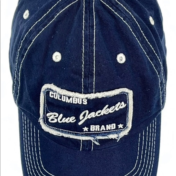 Pre Sport Image Columbus Blue Jackets Blue Hat Huntington Adjustable - Picture 2 of 3
